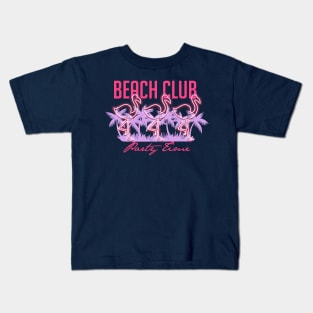 Beach Club Party Time Kids T-Shirt